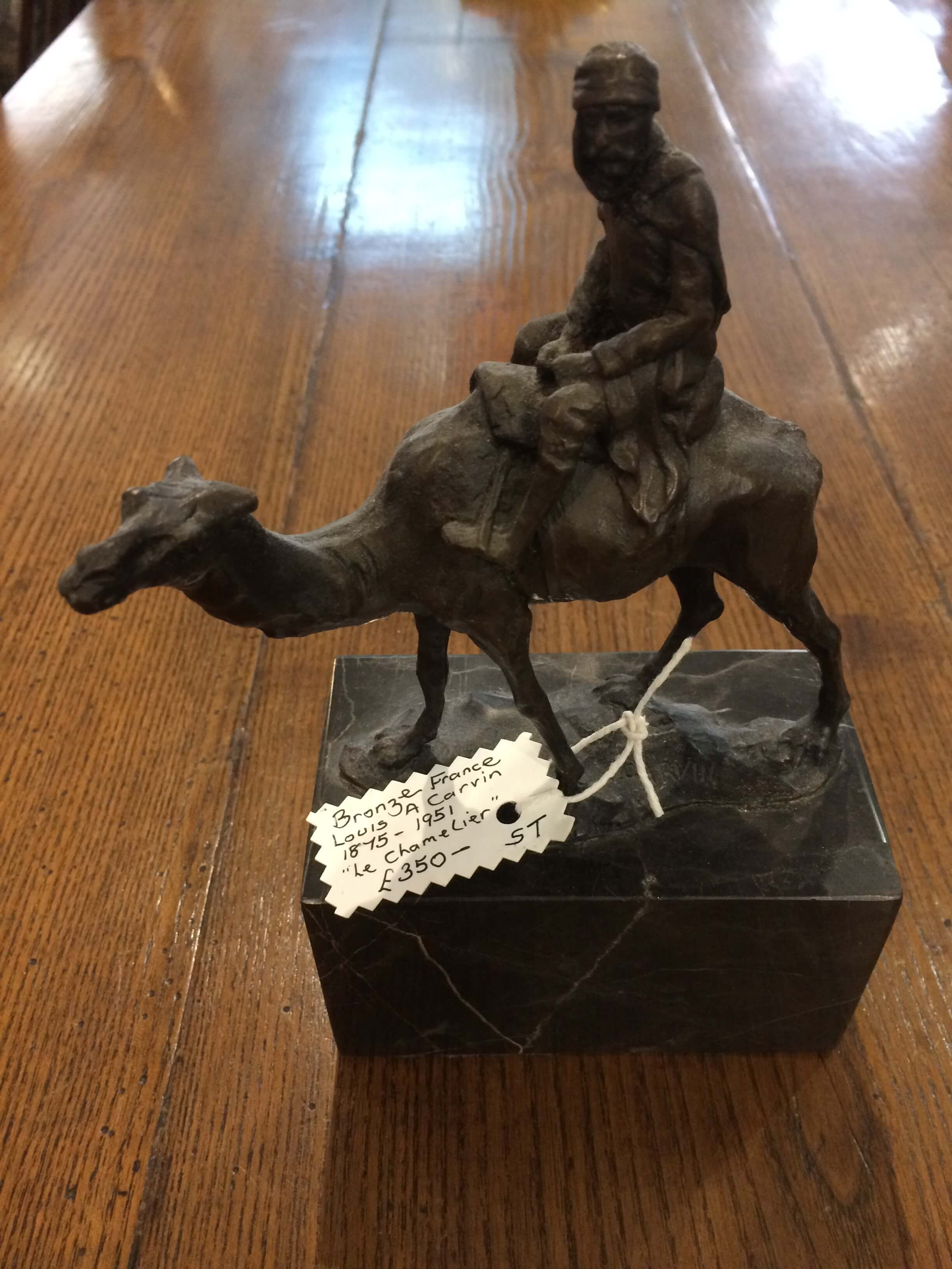 Louis A Carvin Bronze ' Le Chamelier'